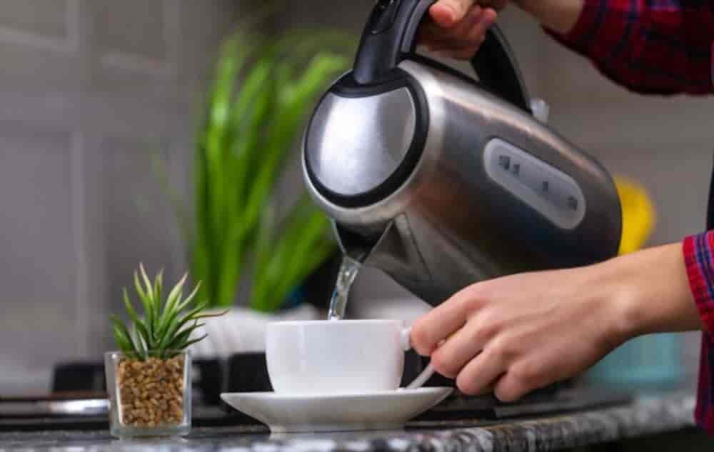 Use an electric kettle to boil water instead of the microwave