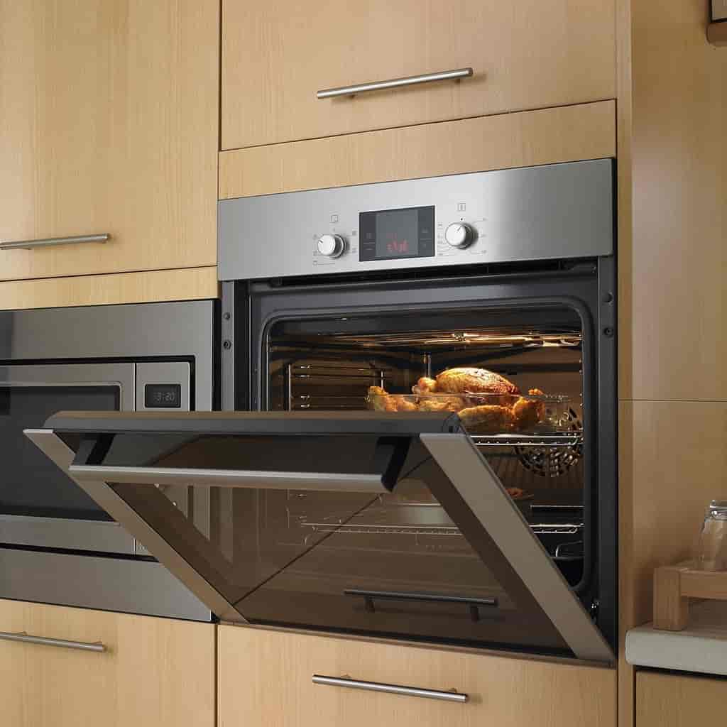Keep the oven door closed when broiling.